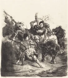 Weislingen napaden silami Goetz Weislingen napaden lidmi z Goetzu, 1836.