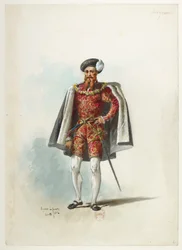 Btv1b84558104 06 - Saint-Saëns - Jindřich VIII - Modely kostýmů - Lacoste - 6. Seigneur