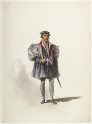 Btv1b84558104 07 - Saint-Saëns - Jindřich VIII - Modely kostýmů - Lacoste - 7. Seigneur
