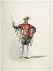 Btv1b84558104 11 - Saint-Saëns - Jindřich VIII - Maquettes de costumes - Lacoste - 11. kostým