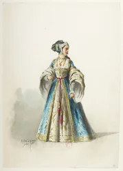 Btv1b84558104 18 - Saint-Saëns - Jindřich VIII - Maquettes de costumes - Lacoste - 18th Costume