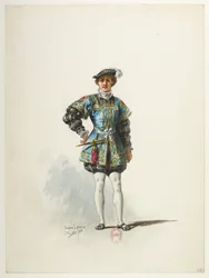 Btv1b84558104 38 - Saint-Saëns - Jindřich VIII - Modely kostýmů - Lacoste - 38. Královská stránka