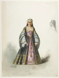 Btv1b84558104 61 - Saint-Saëns - Jindřich VIII - Maquettes de costumes - Lacoste - 61st Catherine
