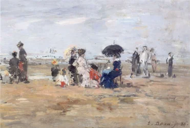 Trouville, scéna na pláži