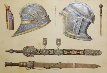 Zbraně, které patřily Boabdilovi, poslednímu maurskému králi Granady