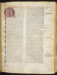 Titus Livius, Ab Urbe condita ("Codex Aginnensis"), f.223r, asi 1325-29 (pergamenový kodex)