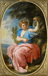 Múza Terpsichora z Chambre des Muses, Louvre, Paříž ...