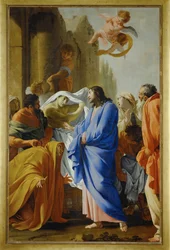 Kristus křísí syna vdovy z Nainu, malba před rokem 1640 (malba na plátně)