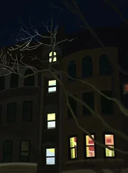 8Th Avenue At Night (digitální umění)