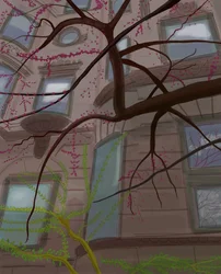 Prospect Parek West a Fifth Street, Brooklyn, 2017 (ručně kresleno na iPadu tužkou Apple)