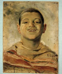 Malý kriminálník (olej na plátně)
