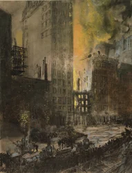 Požár na 24. ulici v New Yorku