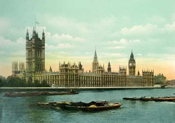 The Houses of Parliament, c1900s.