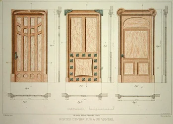 Návrhy dveří, ilustrace z 