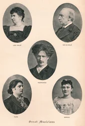 Velcí hudebníci - Deska X., c1880, 1895