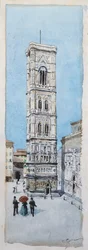 Procházka na náměstí Piazza Duomo ve Florencii