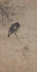 Willow and Magpie, mid-1200s.    1204669   cs       czech Successfully Translated  Original: Zicht op de bergtoppen Aiguille Verte en Dru en de gletsjer Mer-de-Glace Aiguille verte et du Dru - Mer de Glace (title on object) Gezichten in Zwitserland en Savo