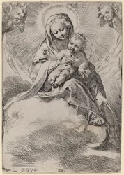 Madonna v oblacích.