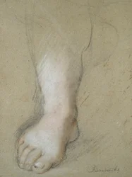 Studie nohy, konec 16. století