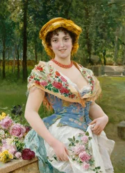 Rose Celebration (olej na plátně)