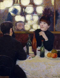 V Café de la Nouvelle Athènes (portrét Suzanne Valadon)