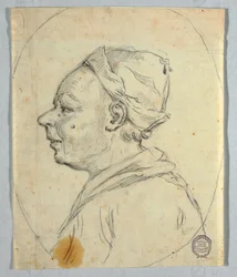 Kresba, Portrét muže, asi 1820