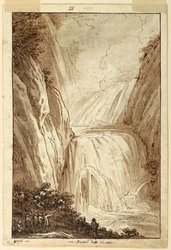 Kresba, Sirénová jeskyně v Tivoli, asi 1813