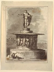 Projekt pomníku pro Foro Bonaparte, Milán, 1800