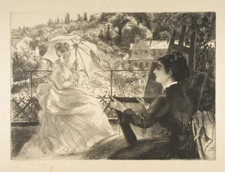 La Terrasse de la VIlla Brancas, 1876.