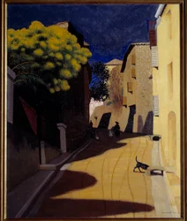 Mimosy v květu v Cagnes v roce 1921 Malba Felixe Vallottona (1865-1925)
