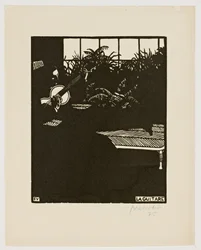 Kytara, ze série "Hudební nástroje", V, 1897
