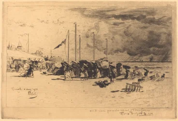 Un Grain à Trouville Squall v Trouville, 18741875.