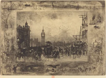 Westminsterský most, 1884.