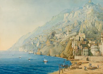 Pobřeží Amalfi, 1839.