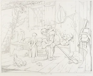 (Rip Van Winkle, ilustrace) Rip baví děti