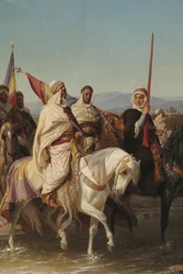 Portréty, na nichž jsou pravděpodobně Cherif Boubaghla a Lalla Fatma n