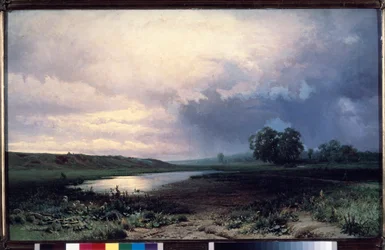 Prairies inondees (Zatopená louka) - Peinture de Fjodor Alexandrovič Vasiljev (Feodor Alexandrovič, Fiodor Alexandrovič Vassiliev) (1850-1873), huile sur toile