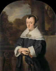 Portrét Marie Rey Maria Rey (1630/31-1703). Manželka Roelofa Meulenaera