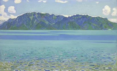 Le Grammont, Hodler, Ferdinand (1853-1918). olej na plátně