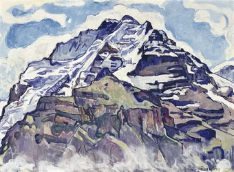 Jungfrau, jak je vidět z Mürrenu