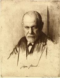 Portrét Sigmunda Freuda 1856-1939, 1926