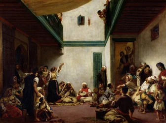 Židovská svatba v Maroku, 1841