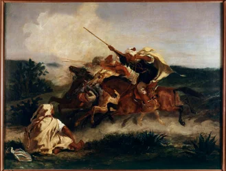 Arabský fantazijní obraz Eugene Delacroix (1798-1863) 1832