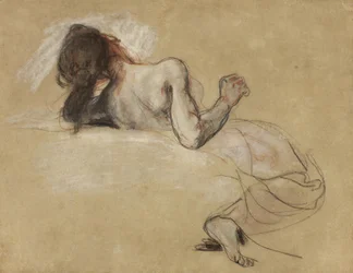 Přikrčená žena, 1827