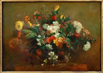 Květiny (malba na plátně)