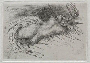 Studie ženy viděné zezadu, 1833.