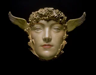 A Mask, cca 1897 (sádra)