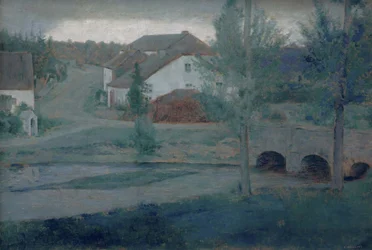 Vchod do vesnice, 1885.