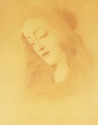Panna po Botticellim; La Vierge d "Apres Botticelli, 1909