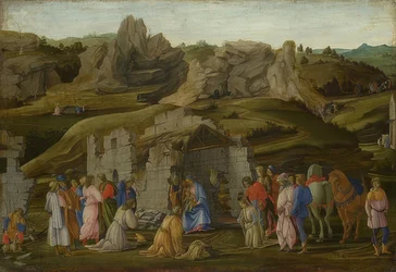Klanění tří králů. Kolem roku 1480